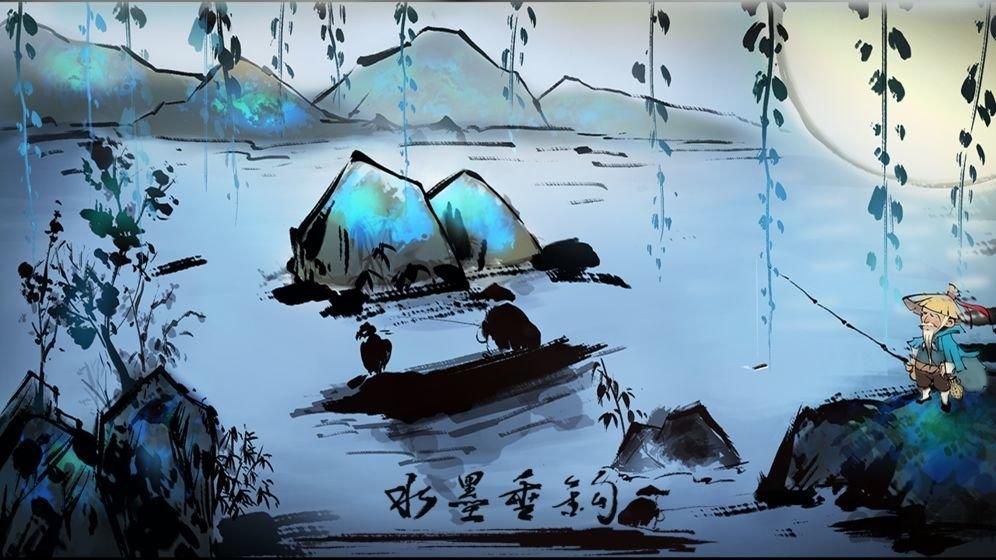 水墨垂钓手游(暂未上线),水墨垂钓,钓鱼游戏,休闲游戏